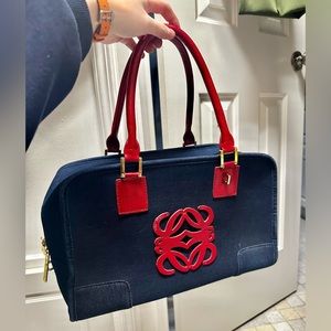 Pretty LOEWE Handbag In Solid Jeans